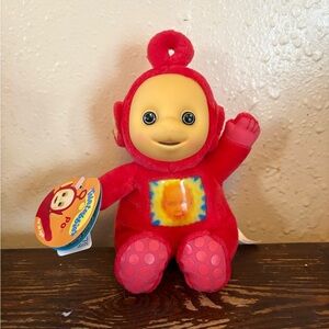 VINTAGE NEW TELETUBBIES Po red Plush Size 7” 2003 With Tags